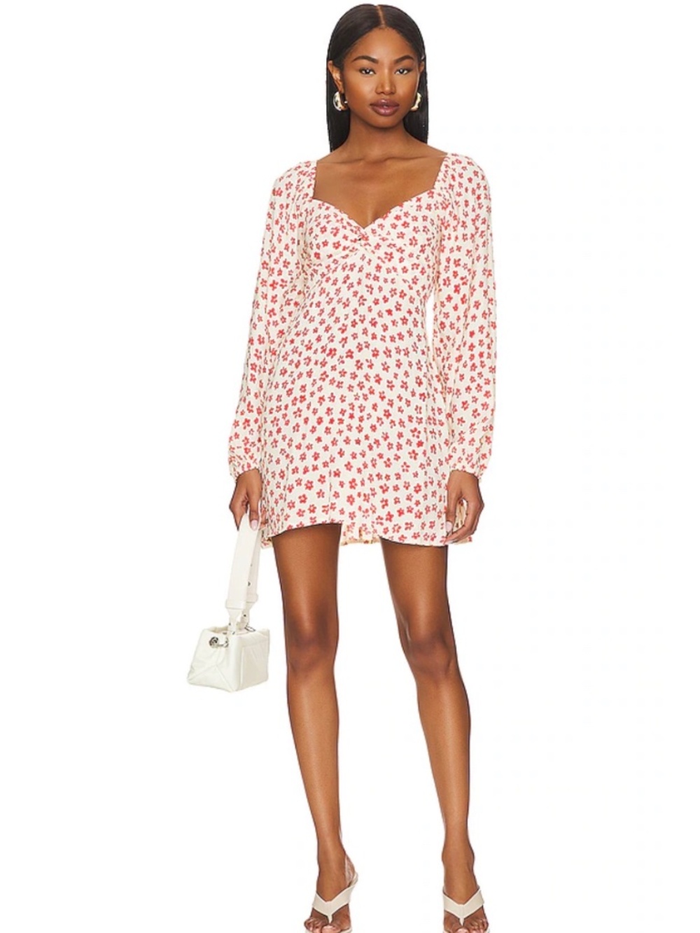 Faithfull the Brand, Long Sleeve Floral Mini Dress